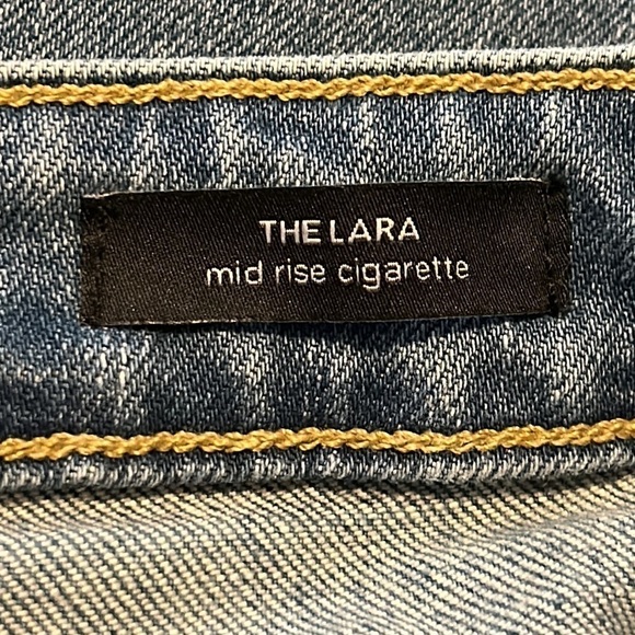 Joe's Jeans The Lara Mid Rise Cigarette Ankle Jeans Straight Leg Busted Knee 25 - Picture 8 of 13